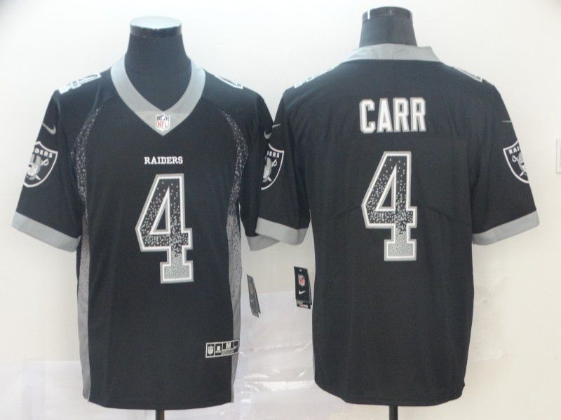 Men Oakland Raiders #4 Carr Black Nike Drift Fashion Color Rush Limited NFL Jerseys->carolina panthers->NFL Jersey